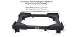 Adjustable Washing Machine Stand / Trolley with Wheels – Universal Fit (Black)