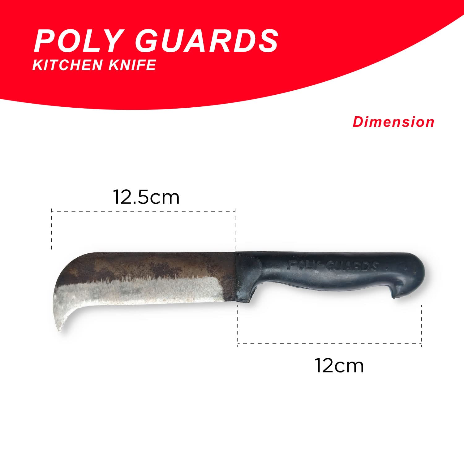 POLYGUARDS Kitchen Iron Knife Curve Edge
