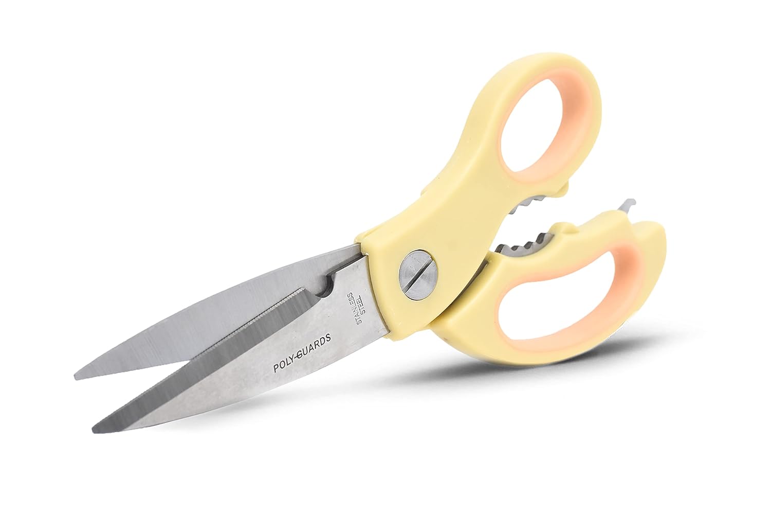 Multifunction Stainless Steel Kitchen Scissor with Nut Cracker and Bottle Opener Standard Size