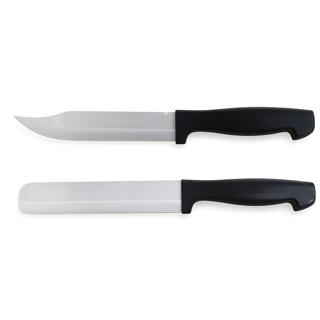 POLYGUARDS Kitchen Knife Set Stainless Steel Point and Round Edge