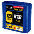 120 GSM Heavy Duty Customised Tarpaulin – Extra Strong Cross Laminated Cover, 100% Waterproof, UV Resistant with Reinforced Eyelets for Garden, Camping, Construction & Outdoor Protection