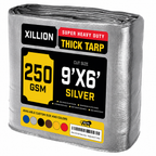 250 GSM Heavy Duty Tarpaulin Extra Strong, Strengthen Eyelets, UV Resistant, 100% Waterproof, Cross Laminated Tarpaulin