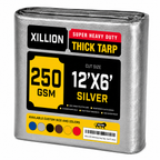 250 GSM Heavy Duty Tarpaulin Extra Strong, Strengthen Eyelets, UV Resistant, 100% Waterproof, Cross Laminated Tarpaulin