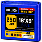 250 GSM Heavy Duty Tarpaulin Extra Strong, Strengthen Eyelets, UV Resistant, 100% Waterproof, Cross Laminated Tarpaulin