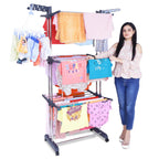 Stainless Steel Clothes Drying Stand Folding Laundry Rack