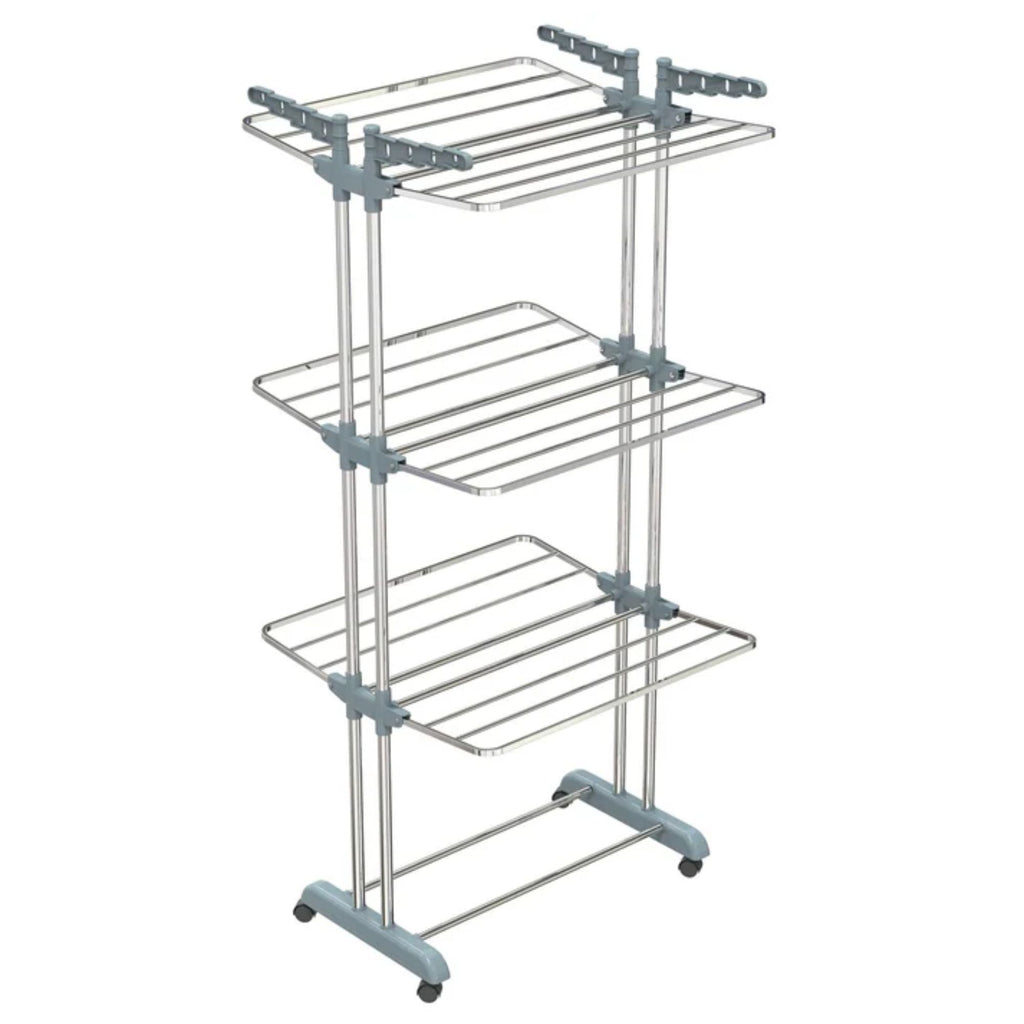 Stainless Steel Clothes Drying Stand Folding Laundry Rack