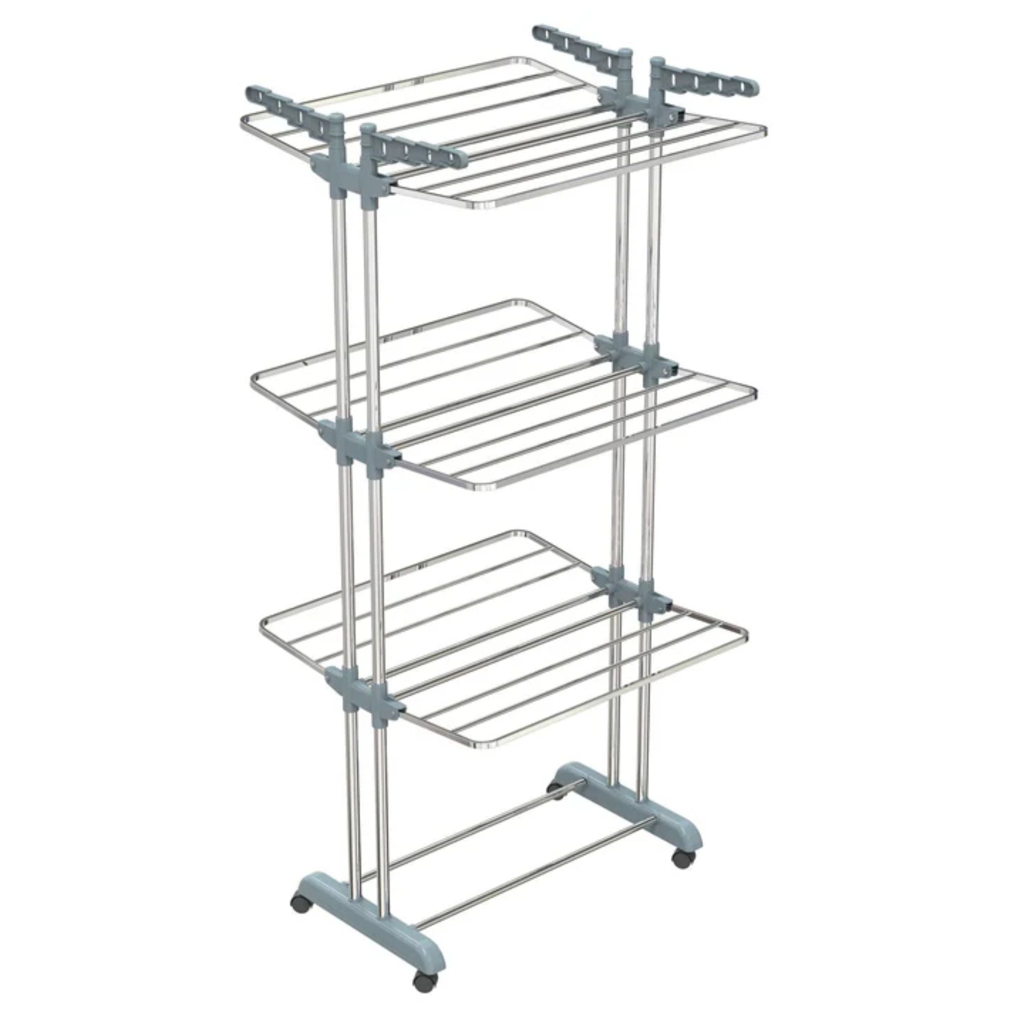 Stainless Steel Clothes Drying Stand Folding Laundry Rack