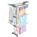 Stainless Steel Clothes Drying Stand Folding Laundry Rack