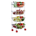 Stainless Steel Fruits & Vegetables Trolley For Kitchen
