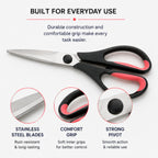POLYGUARDS Multipurpose Stainless Steel ScissorsHeavy Duty Kitchen Scissors for Meat, Poultry, Vegetables, Herbs & Food Preparation