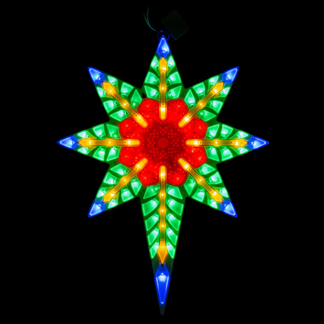 Alpha Star illuminated decorative hanging star