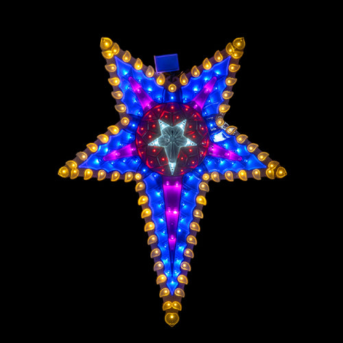 Angel Star illuminated festive hanging decoration