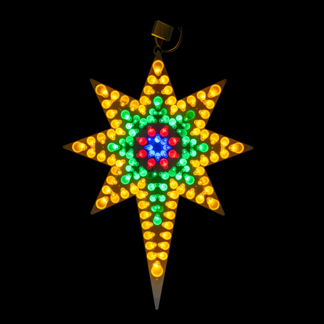Bubble Star illuminated festive hanging decoration