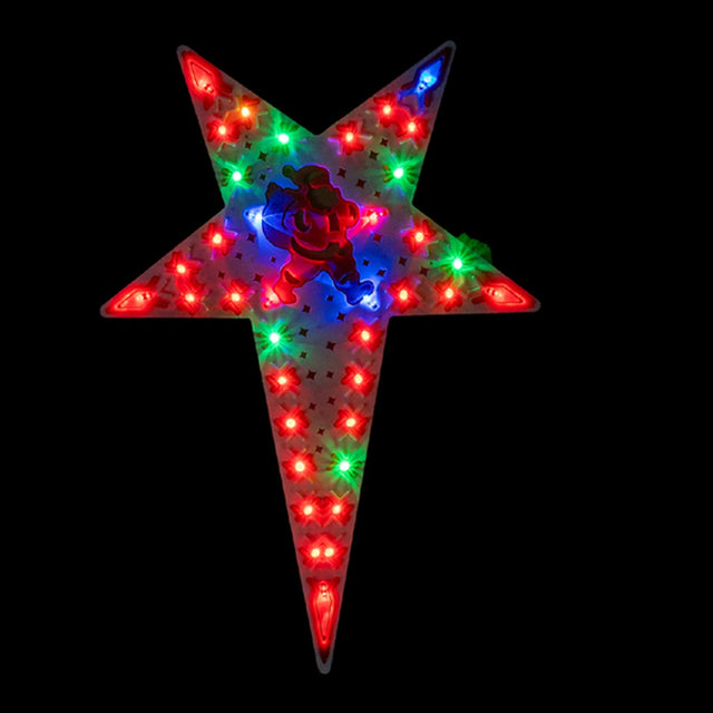 Delta Star with colourful lights illuminated