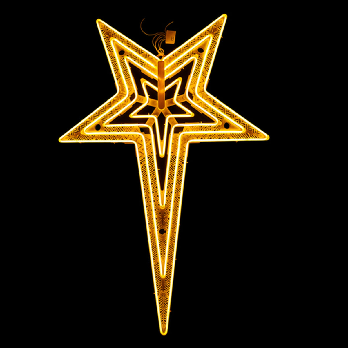 Grants Star colourful illuminated festive hanging decoration