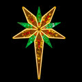 Razor Star colourful illuminated festive hanging decoration